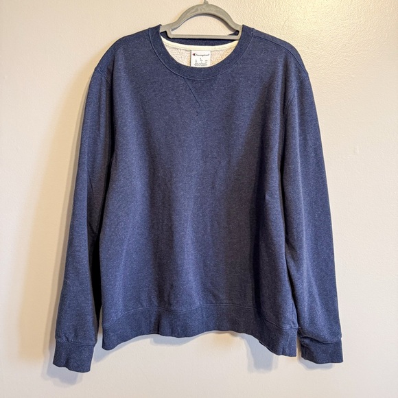 Champion Other - Champion Navy Blue Crewneck Sweatshirt Mens Size L Classic Athletic Pullover